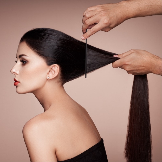 Preparazione dei capelli per una donazione