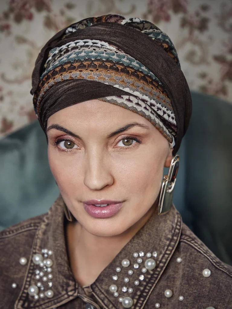 Fascia per turbante HocSapphire Boho 3033-4148 - Dark Brown — collezione autunno/inverno 2026–2027