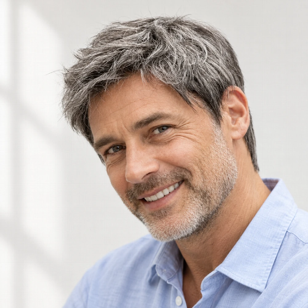 Parrucca uomo Luke in capelli sintetici