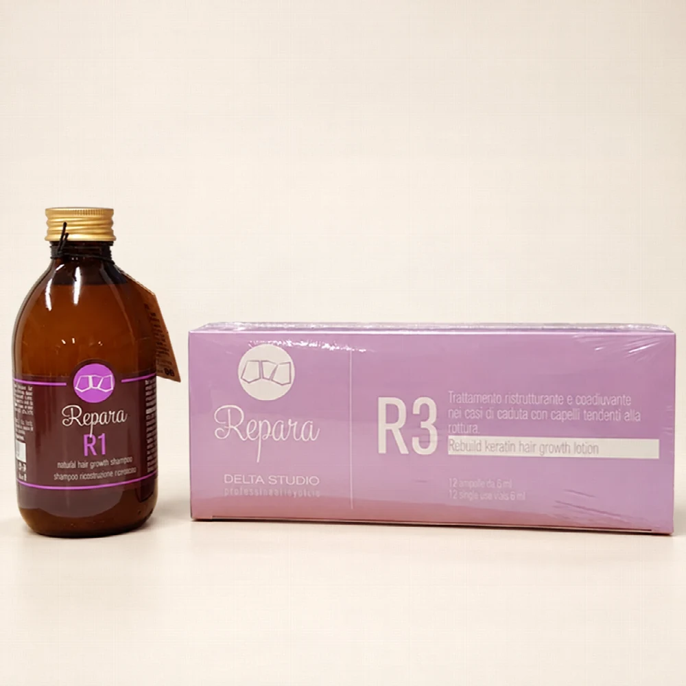 Repara: flacone R1 e confezione R3