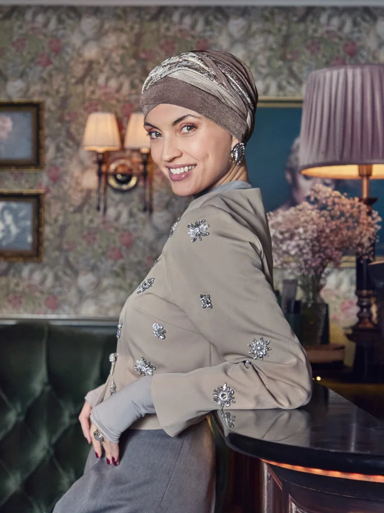 Set turbante HocPerla Boho 3045-4144 con fascia - Brocade Romance — collezione autunno/inverno 2026–2027