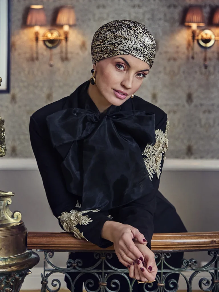 Turbante donna HocSapphire Boho 3026-4139 - Mocha Snake — collezione autunno/inverno 2026–2027